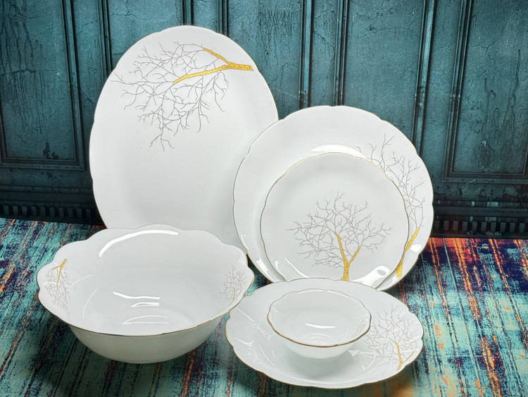 نمای کامل سرویس غذاخوری آرکوپال طرح درختی نیلوفری در آراز شاپینگ