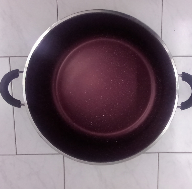 تابه دو دسته گرانیتی الماس سایز ۵۲ با ضخامت بدنه عالی